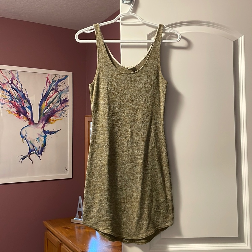 Alritzia Wilfred Free Green/Gold Heathered Dress